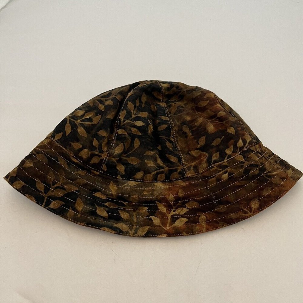 Lost River Clothing Company Reversible Fall Leaf Print Bucket Hat Y2K Inspired - Picture 2 of 14